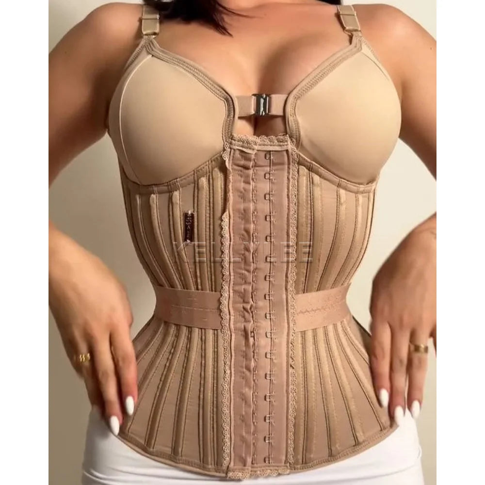 Women's Tummy Control Fajas Colombianas Post Surgery Shaping BBL Girdles Underwear Slimming High Compression Shaper with Bones
