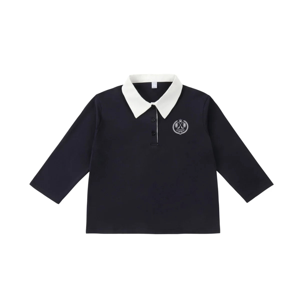 AP SS26 teen women loose contrast collar shirts girls ladies fashion cotton casual shirt tops clothing