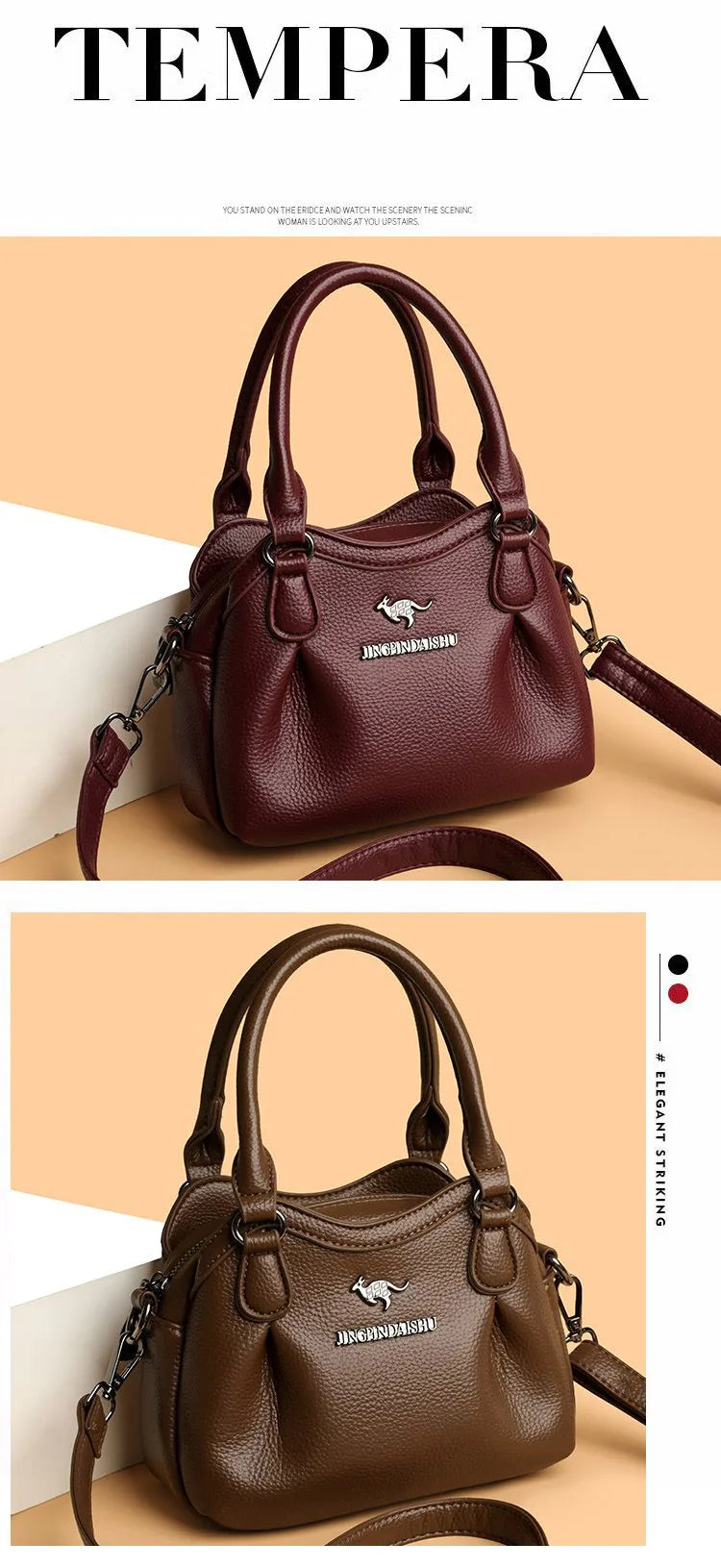 Luxury Women's Tote PU Leather Soft Crossbody Bags Women Designer Handbags High Quality Large Casual Female Messenger Sac