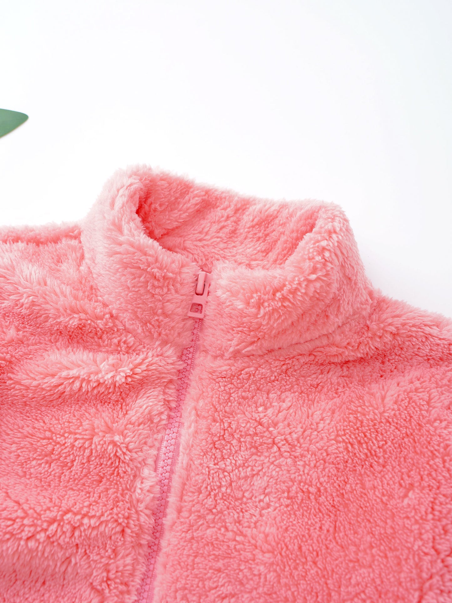 Girls Boys Warm Fleece Jacket Coat Full-Zip Turtleneck Tops with Pocket Fall Winter Outerwear for 2 Years-12 Years