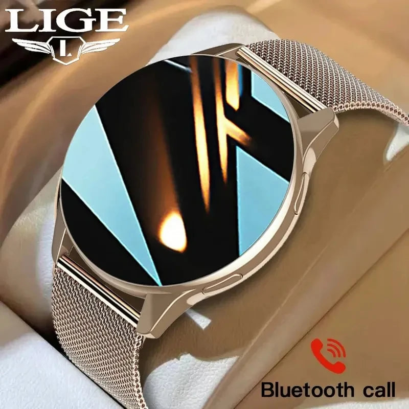 LIGE New Smart Watch 2026 Wireless Charging Custom Watch Face Smartwatch Bluetooth Call Smart Watches Men Women Fitness Bracelet