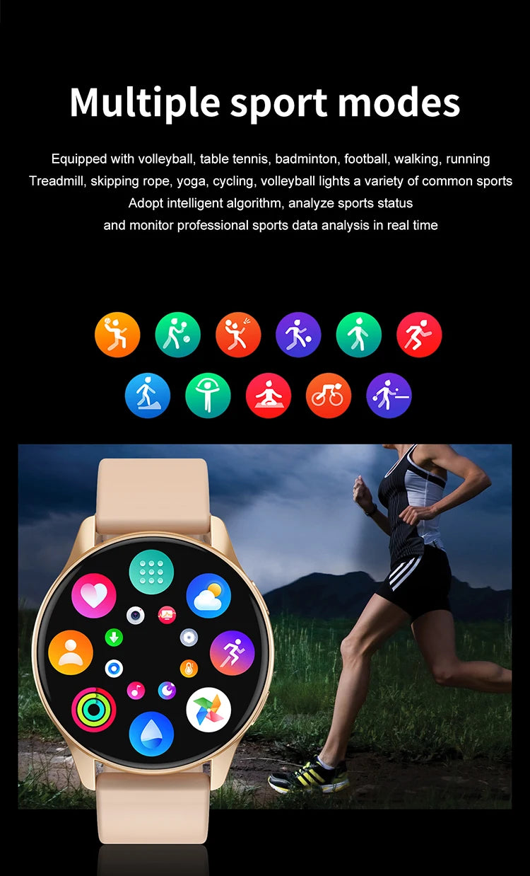 T2 Pro women's Ladies' Smartwatch Sports Smart Watch With Bluetooth Circular Call Health Monitoring Fitness watch