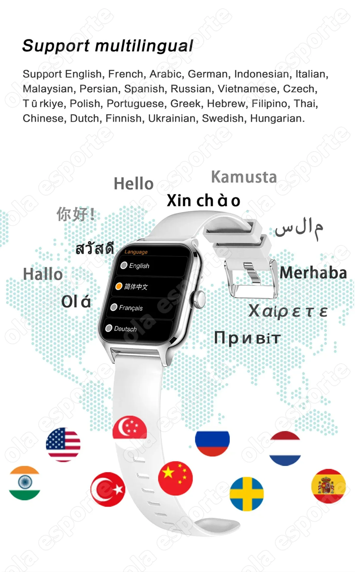 2026 Smart Watch For Android IOS Watches 2.01inch HD Display Bluetooth Call Message Alert Music Sports Smartwatch Men Women Gift