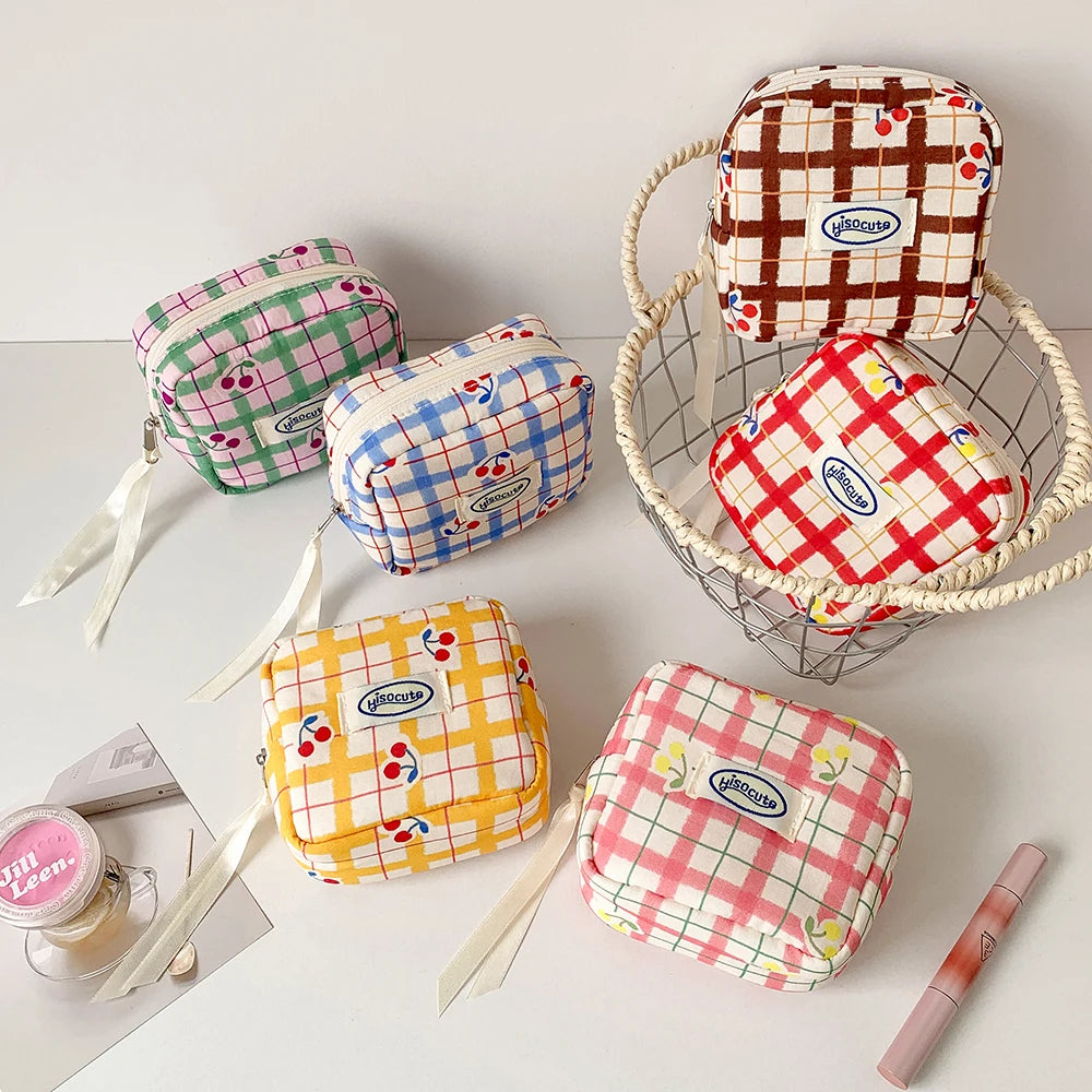 Makeup Bag for Purse, Cute Cosmetic Bag for Purse,Portable Mini Makeup Bag,Travel Toiletry Small Makeup Pouch for Women