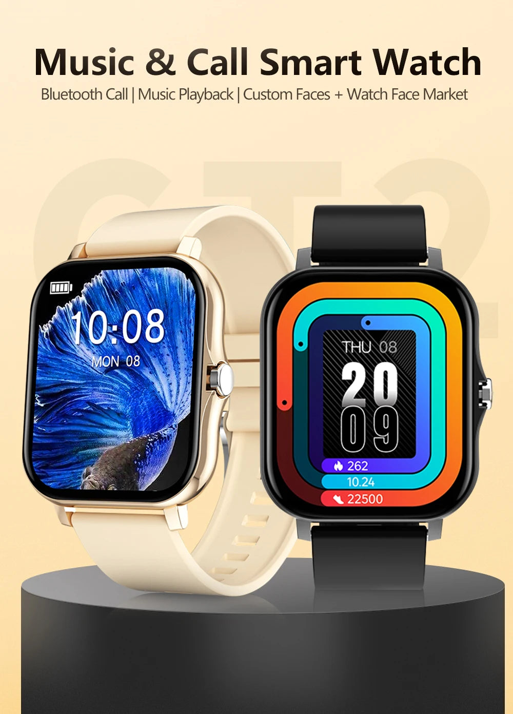 Smartwatch Y13- Relógio Inteligente Esportivo Bluetooth Android/iOS - Com foto Na Tela