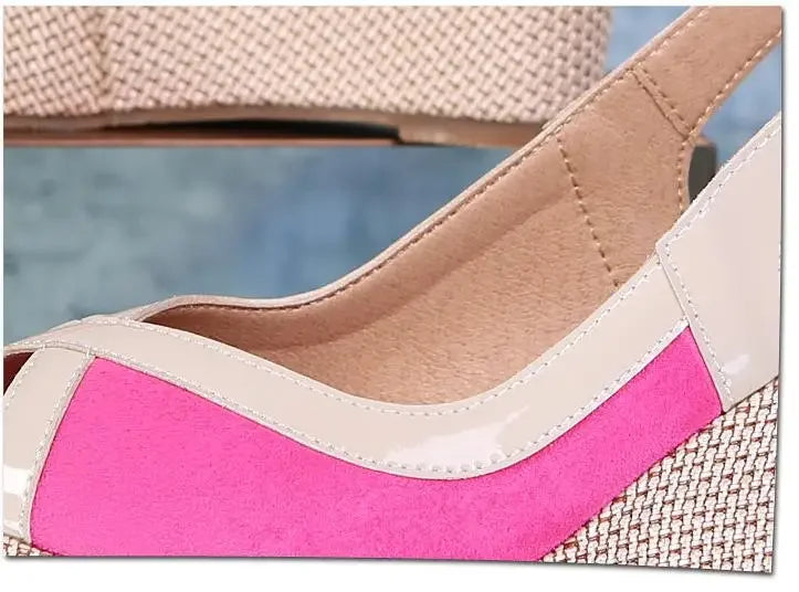 Size 33-40 Summer High Heel Wedges Sandals Female Peep Toe Leisure Platform Sandals Women Shoes
