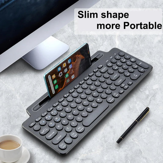 2.4G Wireless Bluetooth Keyboard With Touchpad Multi-Function Button Mini Keyboard For Windows Android IOS Tablet TV Laptop PC