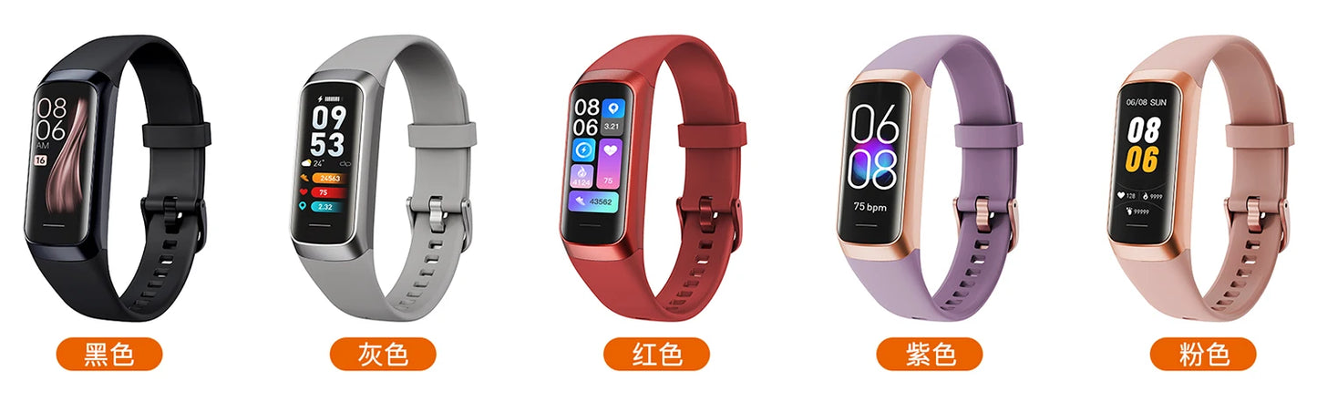 696 Smart Watches 1.1-Inch AMOLED Screen Blue Tooth Call Measurement Temperature Heart Rate Sleep Sports Health Bracelet Women