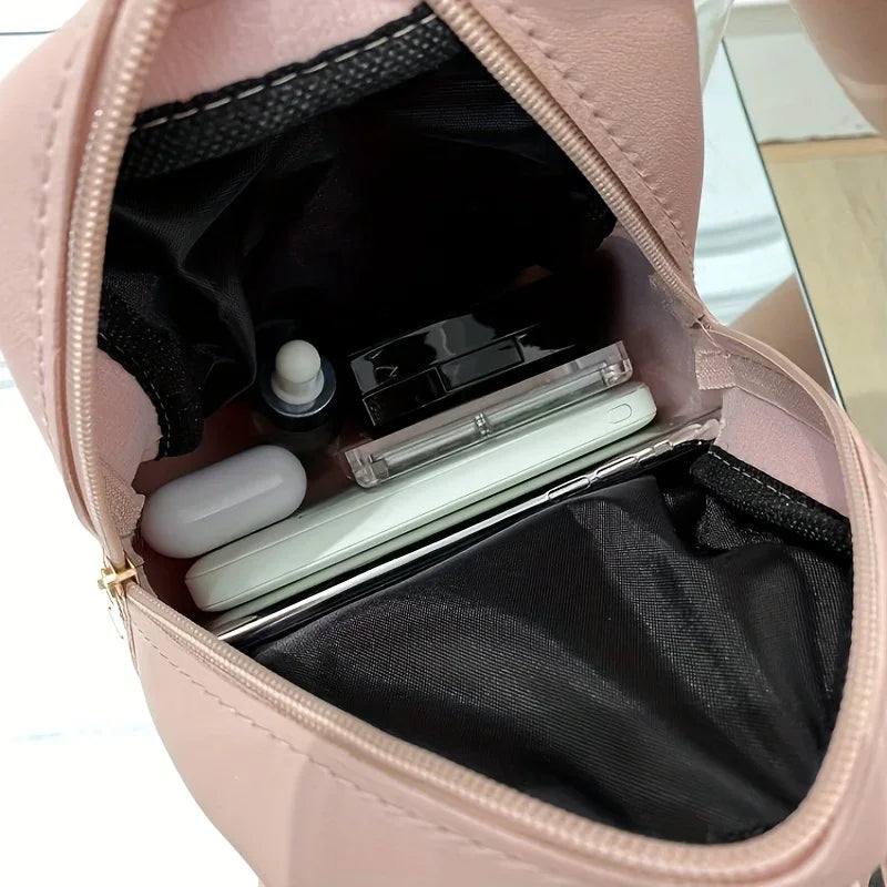Fashion and Lightweight Women's Backpacks with Adjustable Shoulder Straps, Korean Version Versatile Backpack, Commuting Backpack