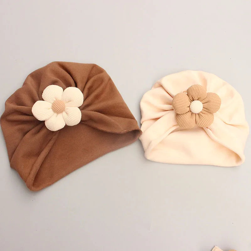 2Pcs/Set Bow Baby Newborn Hat Sock Prints Toddler Girls Urban Cap Soft Cotton Infant Kids Socks Winter Warmth 0-12Months