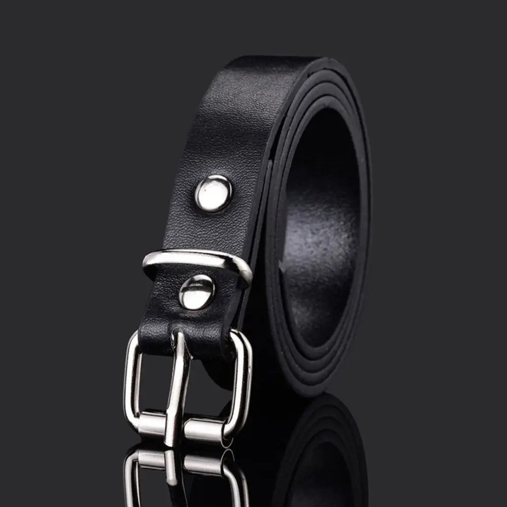 Children PU Leather Belts Boys Girls Kid Waist Strap Waistband Metal Buckle For Jeans Pants Trousers Dress Adjustable Belt