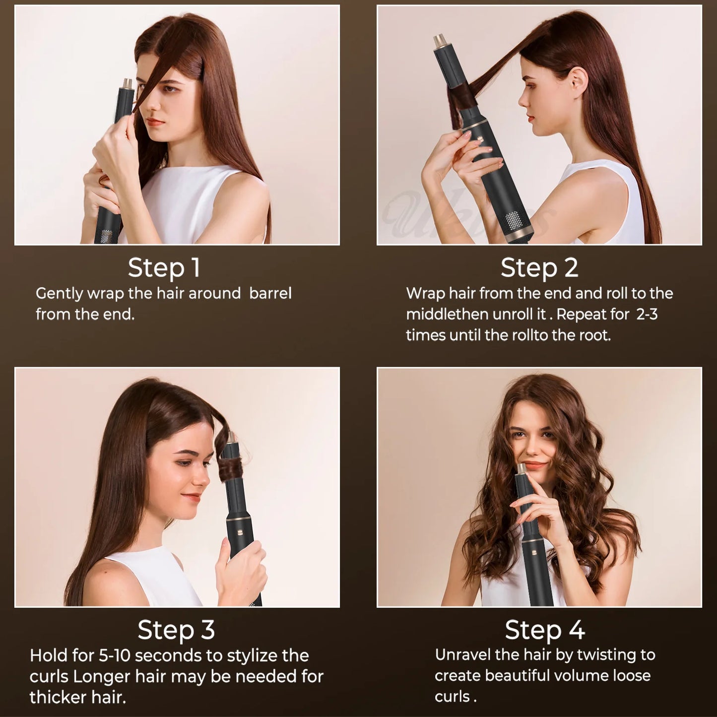 5-in-1Household integrated hair dryer,detachable,dual-purpose for straightening and curling,professional salon hairdressing tool