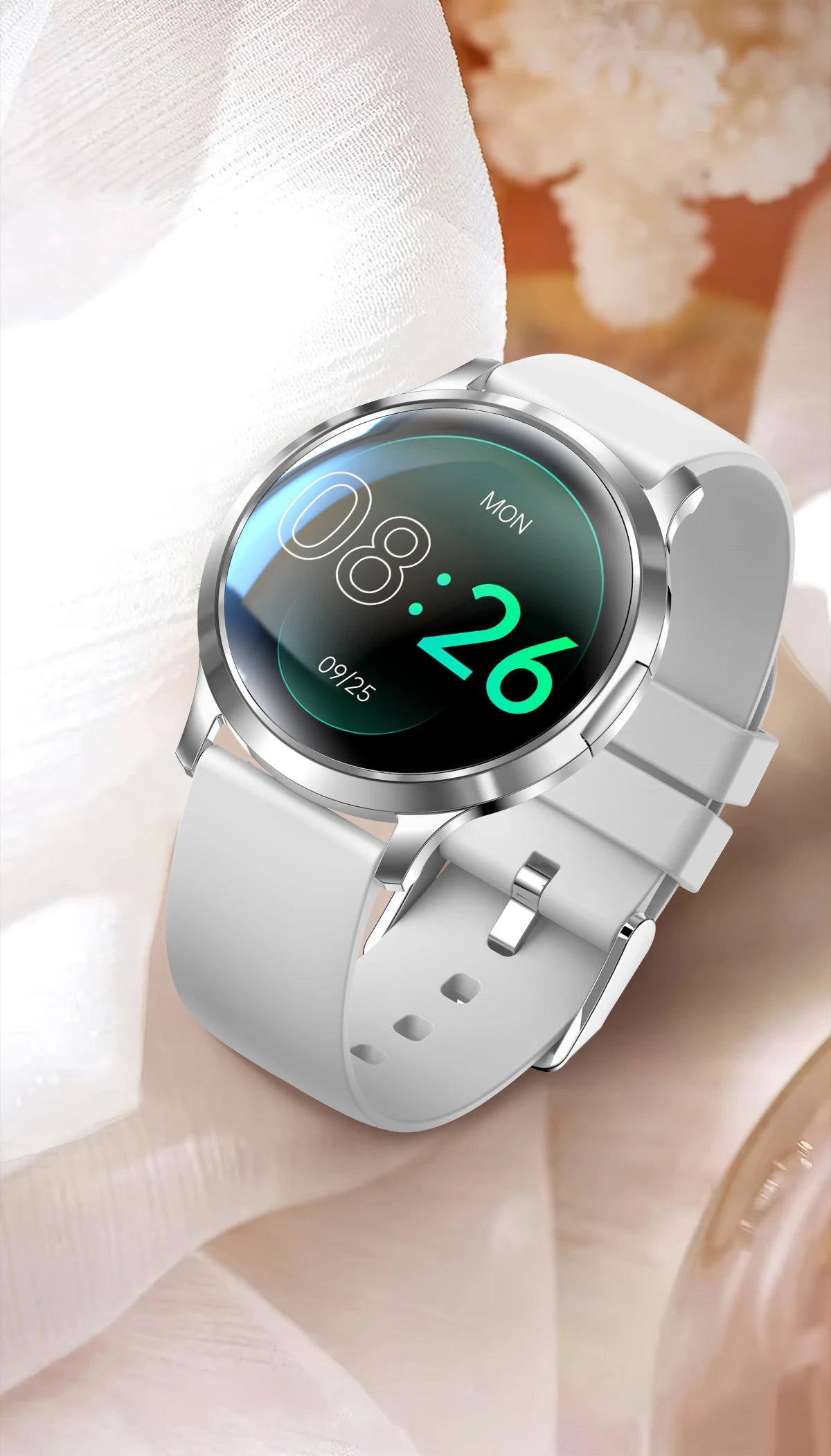 2026New Smart Watch 1.32”AMOLED Ultra-thin Display 100+Sports modes Blood Pressure Waterproof Bluetooth call Bracelet Women Gift