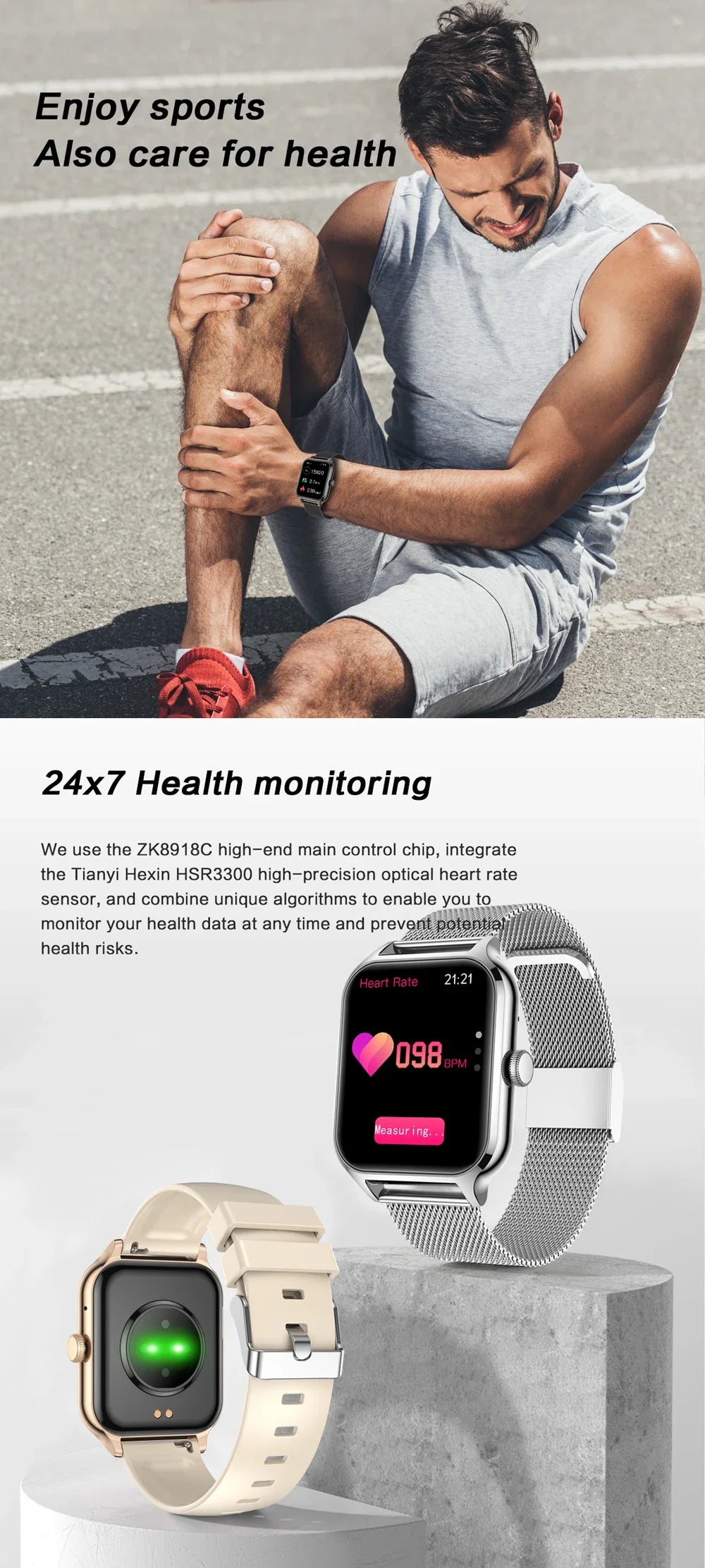 2024 New Smart Watch For Men Women Dial to Answer Calls GPS Sports Tracking Heart Rate Blood Oxygen Monitor Bluetooth Smartwatch