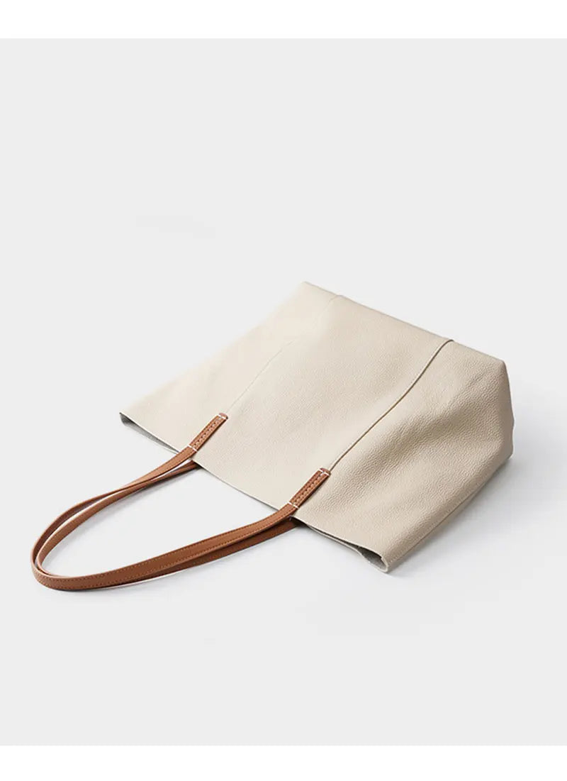 100% Genuine Leather Women's Tote Bags Luxury Designer Large Capacity Women Shoulder Bag Soft Cowhide Female Handbags 2378