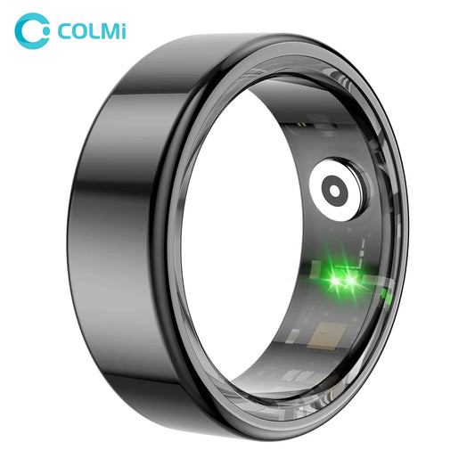 COLMI R02 Smart Ring Military Grade Titanium Steel Shell Health Monitoring IP68 & 3ATM Waterproof Multi-sport Modes