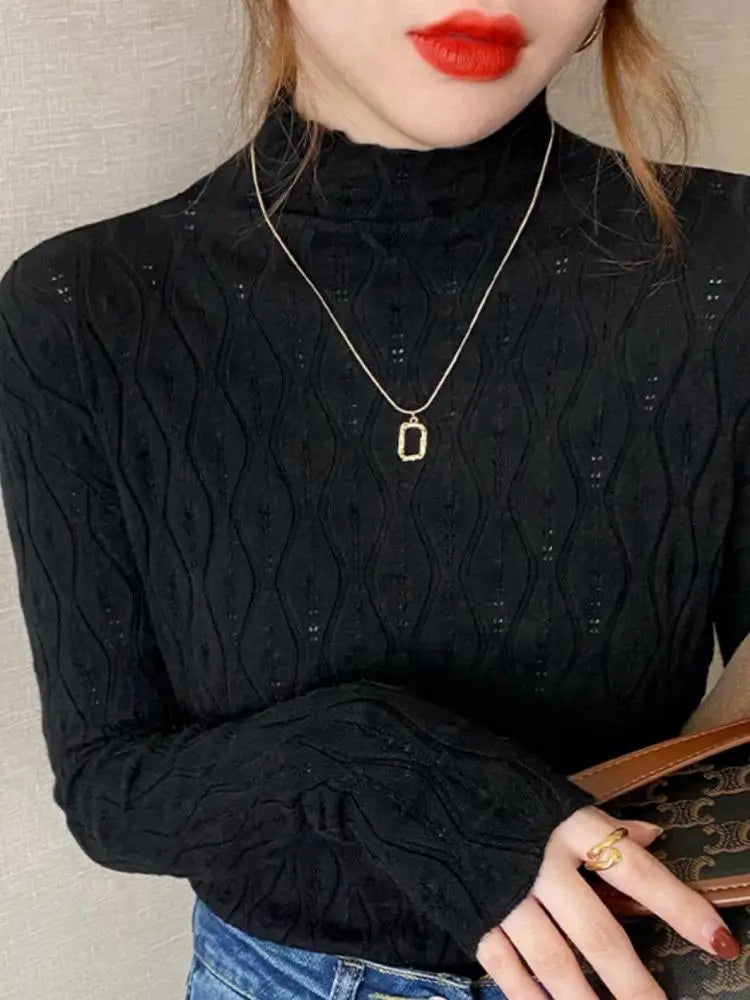 2026 Cashmere Turtleneck Women Sweaters Autumn Winter Warm Pullover Slim Tops Knitted Sweater Jumper Soft Pull Female