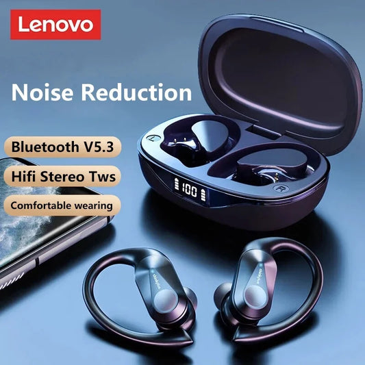 Original Lenovo LP75 TWS Bluetooth V5.3 Headphones Wireless LED Digital Display Earphones Noise Reduction Headset