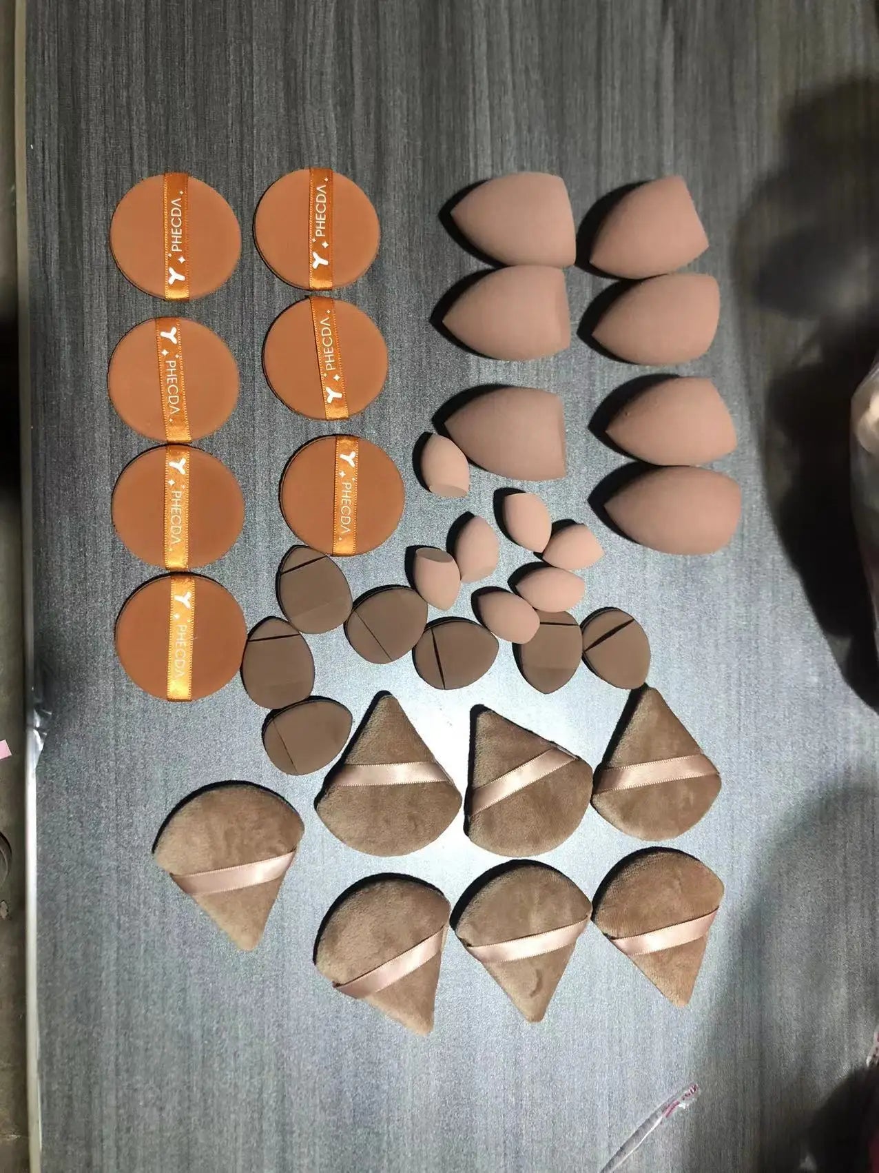 35Pcs Makeup Set - Multipurpose Sponges for Fndn/Concealer, Wet/Dry, Latex-Free All Skin, Cntr/Eye/Inner Crnr