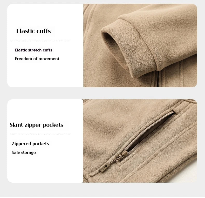 Winter Fashion New Jacket Men's Winter Jacket Windproof Thick Warm Fleece Jacket Men's Luxury Jacket Winter Men's Jacket