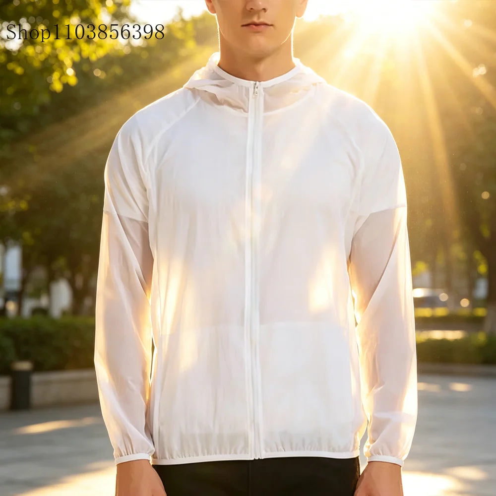 Men's Sunscreen Jacket Summer High Quality Casual Windbreaker Jacket Breathable Waterproof Outdoor Jacket Sunshine Proction