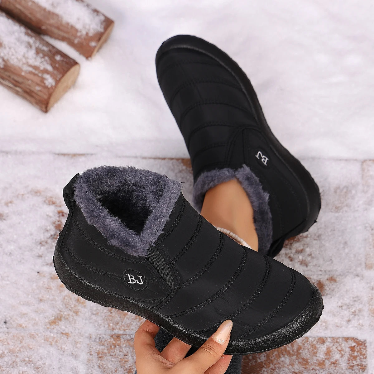 Trendy Comfort Winter Short Boots, Fashion Cold Resistant Footwear Perfect For City Shopping, Weekend Strolls