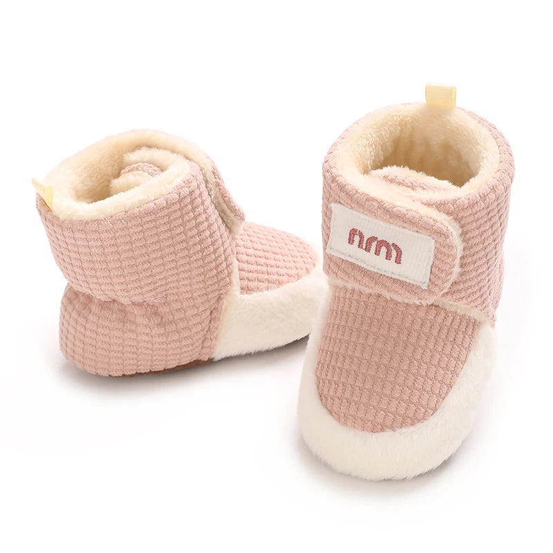 Winter Boots For Baby Boys And Girls Snow Soft Sole Anti Slip And Warm Flat Shoes Baby's First Walking Baby Shoes Boots 0-18