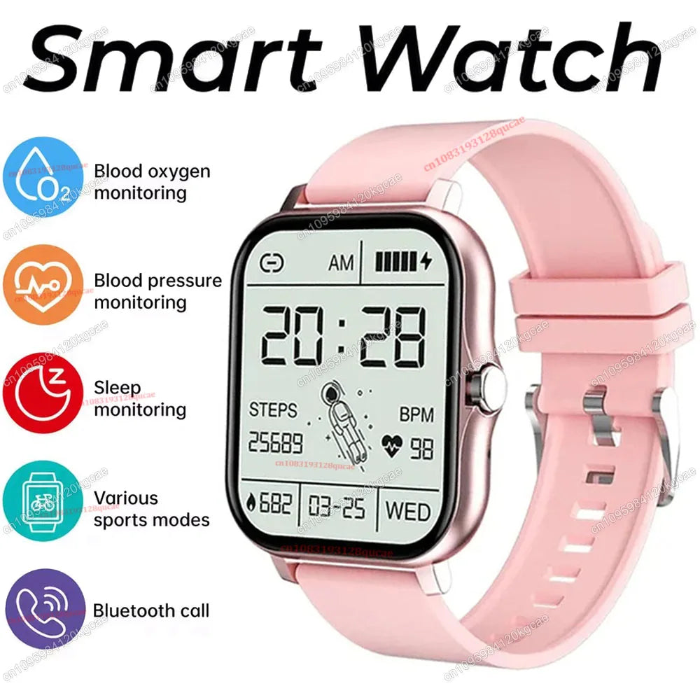 [Smart Watch, Wireless] Wireless Men'S And Women'S Smart Watch, 1.83'' Full Screen Touch, Dialing/Answering Calls Pedometer Hw12