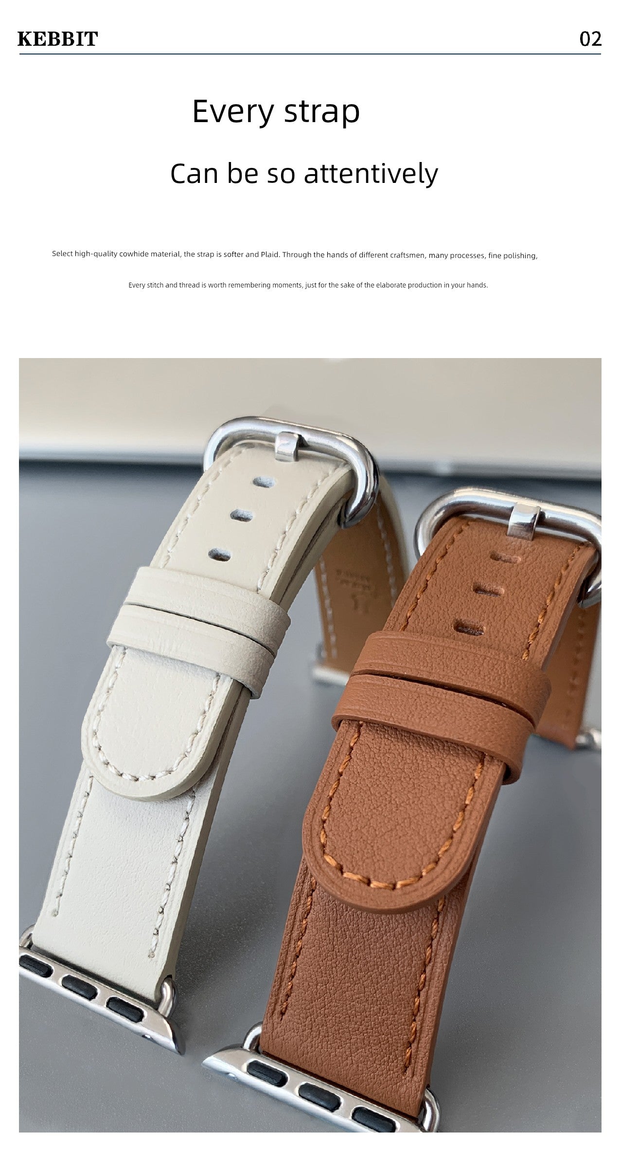 Kebitt Apple Fancy Leather Strap