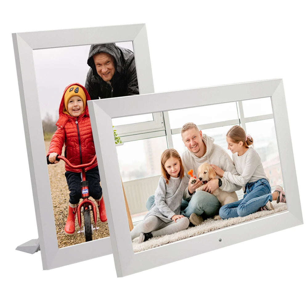 10"Digital Picture Photo Frame IPS Full-View Screen Photo Album  Clock Calendar Video Player with Remote Control For Family Gift
