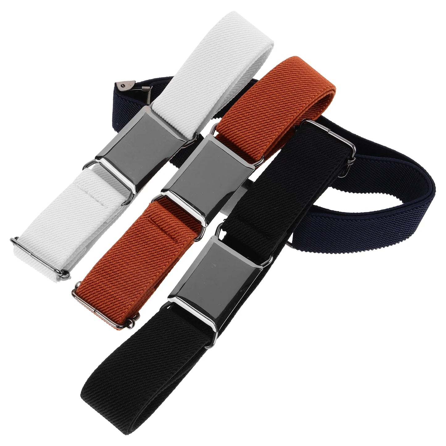 4 Pcs Elastic Band Belt Children's Toddler Metal Cloth Kids Waist Belts Boys Stretchy