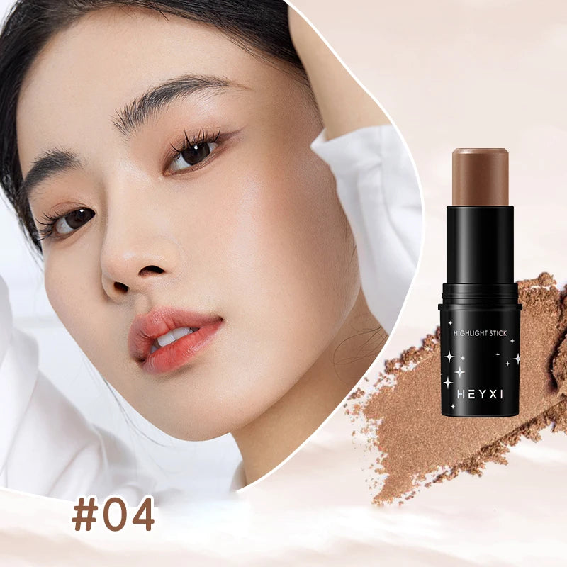 High gloss grooming stick, waterproof and sweat resistant, available in multiple colors, natural three-dimensional makeup look