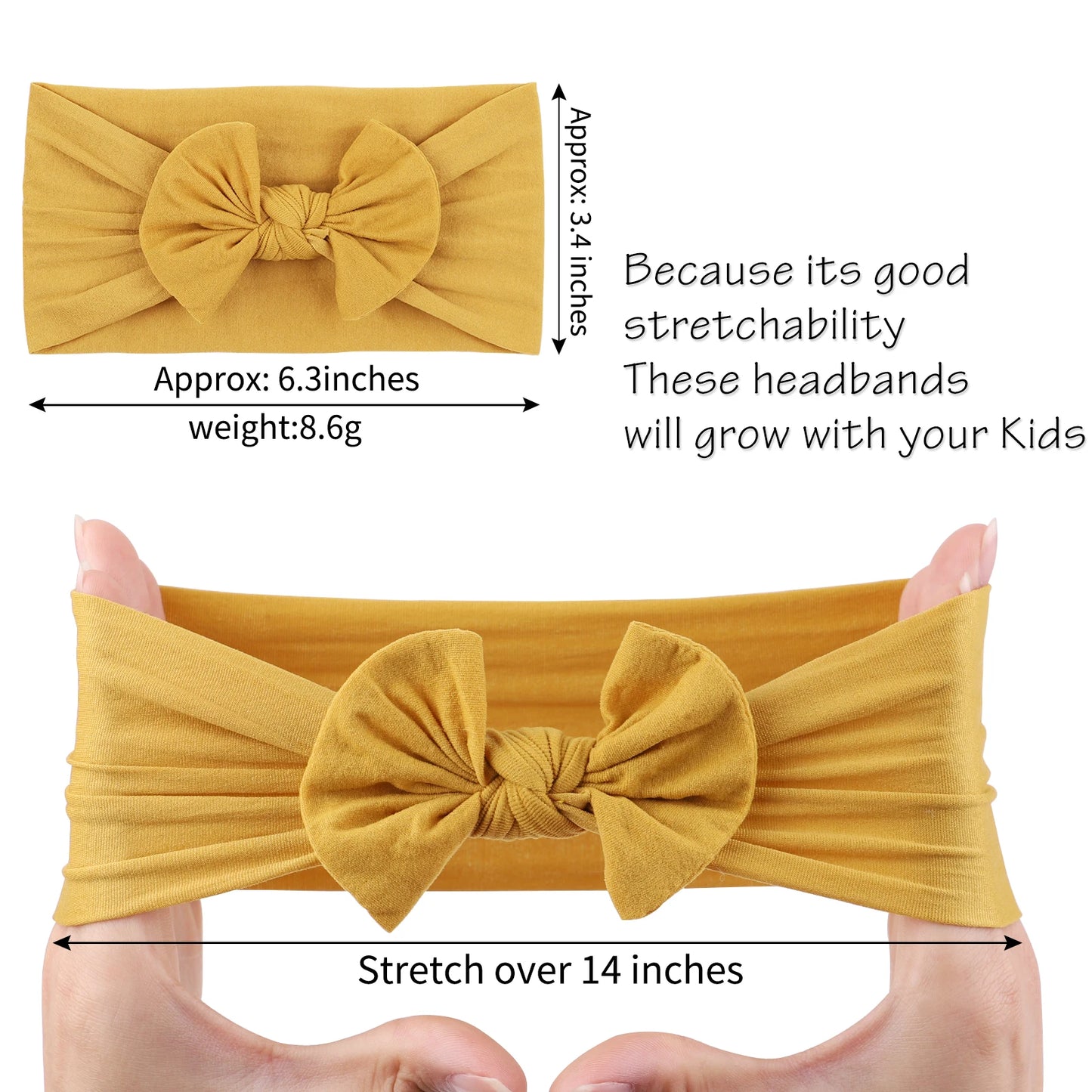 3 unids/set niños suave Color sólido cintas para cabeza con lazo bebé niñas turbante recién nacido niño diadema accesorios para el cabello sombreros regalo al por mayor