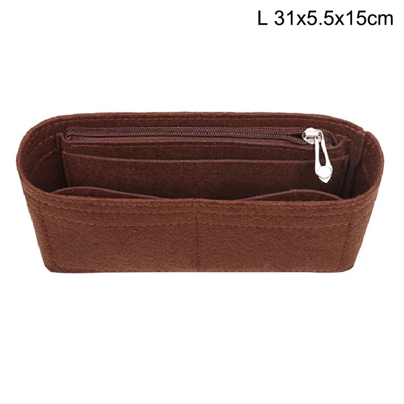 1PC Felt Insert Bag Organizer, Makeup Organizers, Liner Perfect for Brand Women's Handbags For And Cosmetic Bags