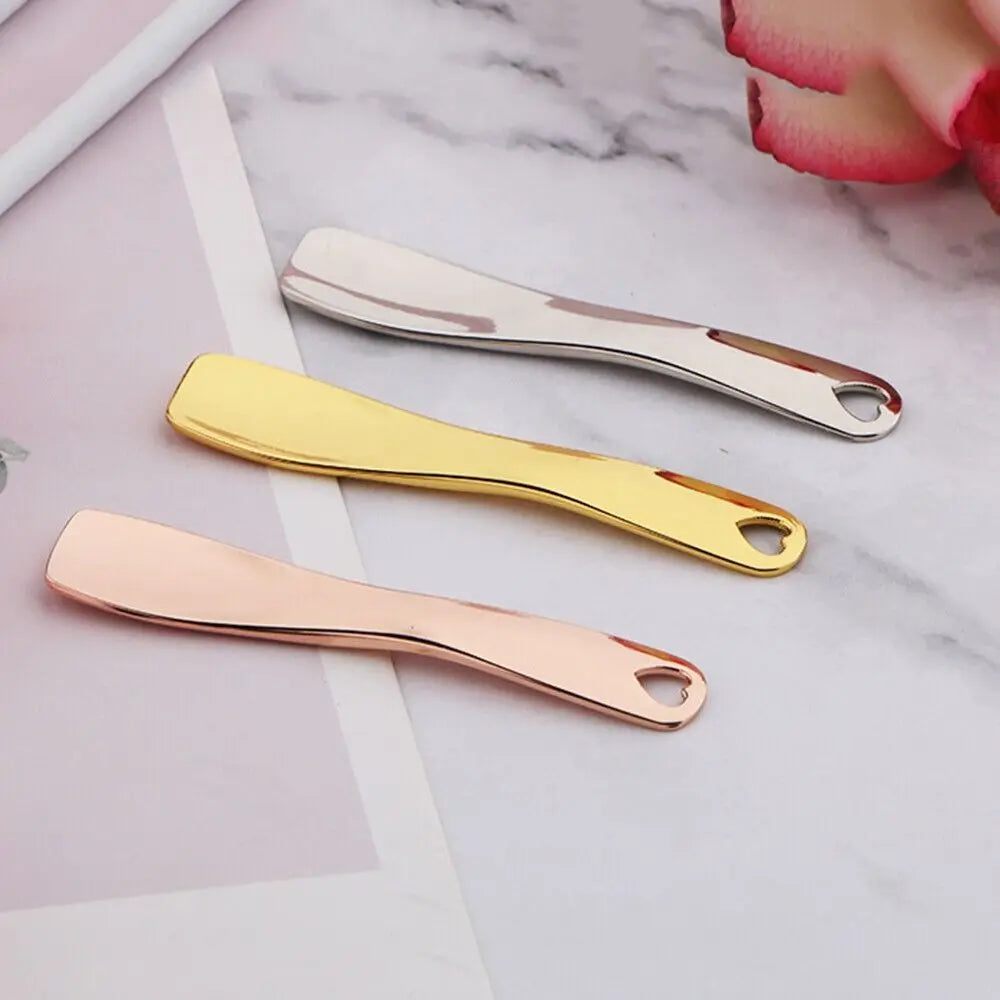 Metal Face Cosmetic Spatula Cosmetic Dispensing Spoon Beauty Tools Makeup Mask Cream Spoon Makeup Tools Cosmetic Spoons