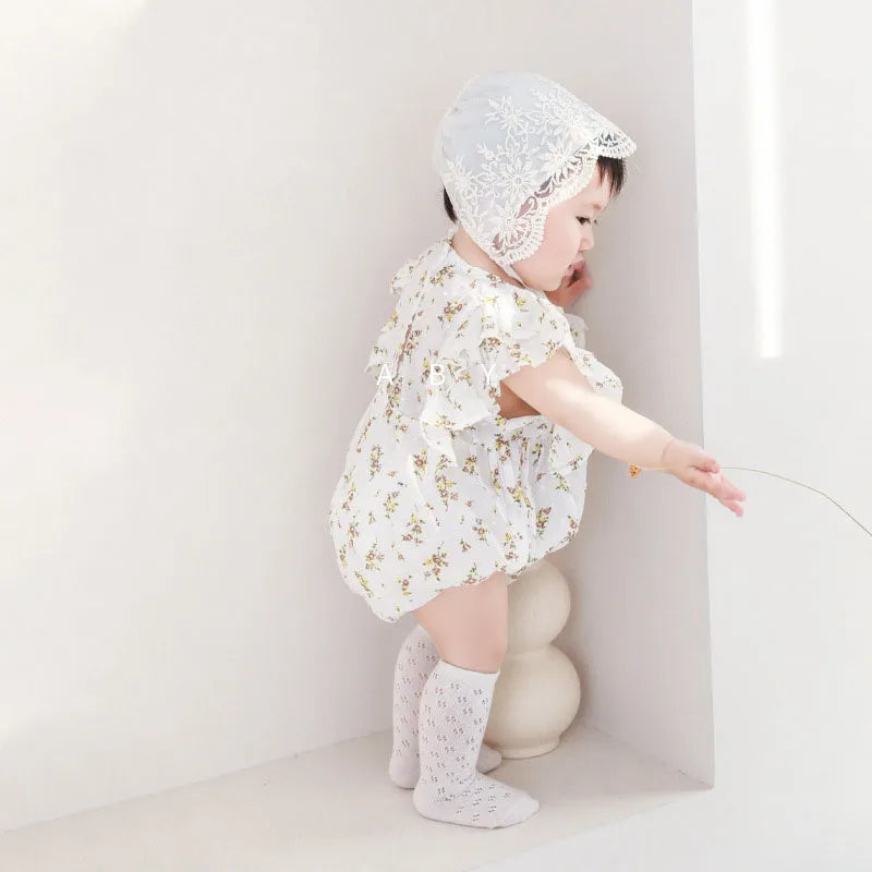 4 Pairs a Lot Hollow Out Mesh Toddler Infant Baby Girls Socks Middle Length Summer Knee Length Kids Tights Accessories