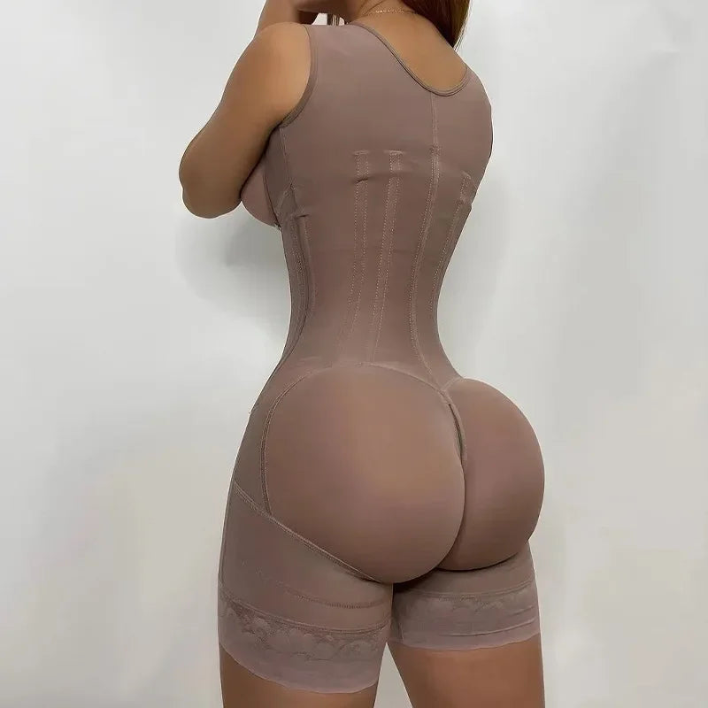 Women Fajas Colombianas Tummy Control Shapewear Postpartum Full Body Shaper Butt Lifter Bodysuit Slim Waist Open Crotch
