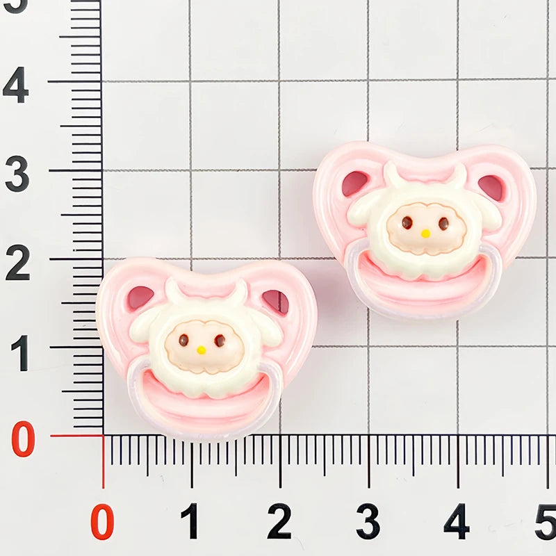 Lovely Pack of 10 Miniature Pacifiers for Baby Dolls, Kids Play Supplies & Doll Nipples for Pretend Play
