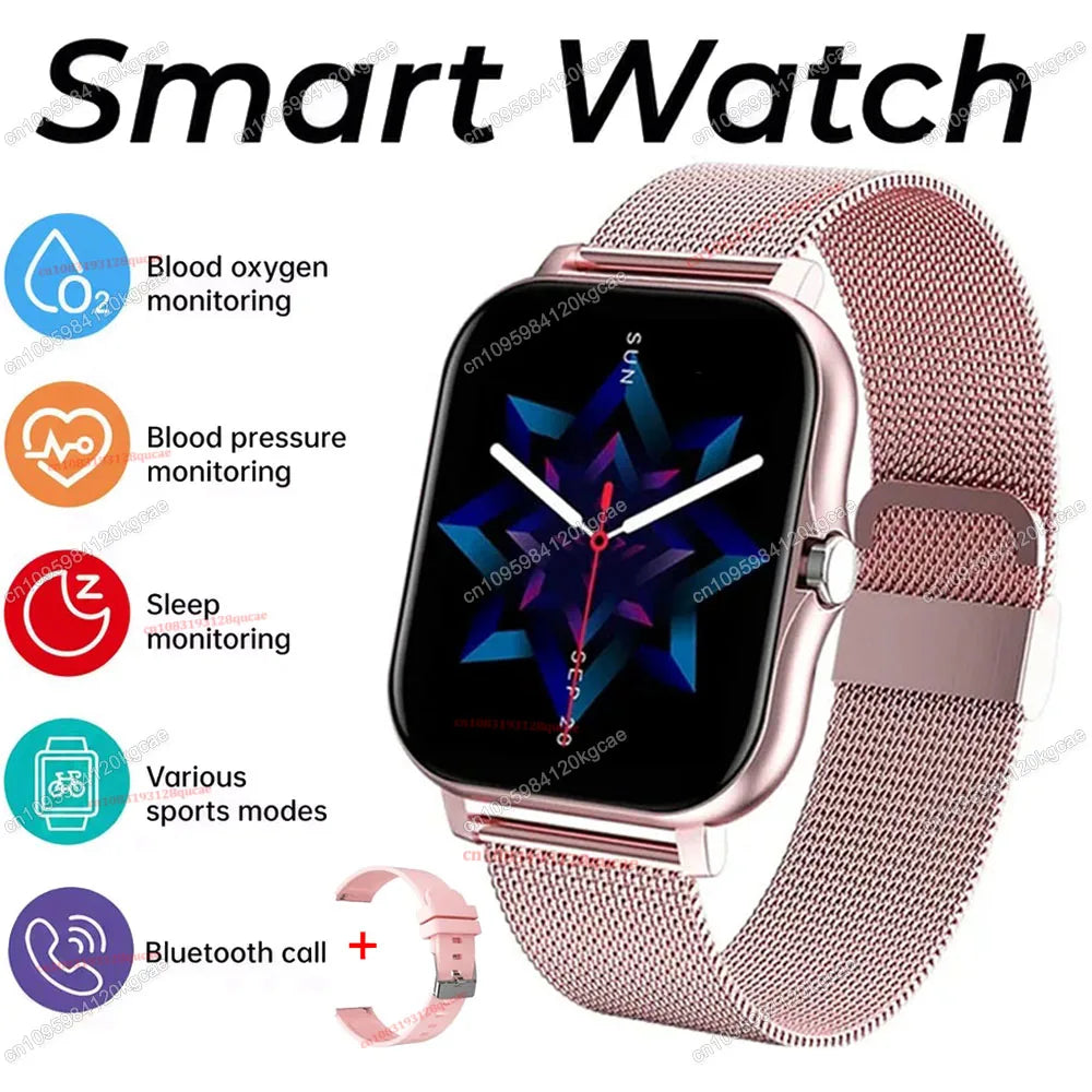 [Smart Watch, Wireless] Wireless Men'S And Women'S Smart Watch, 1.83'' Full Screen Touch, Dialing/Answering Calls Pedometer Hw12
