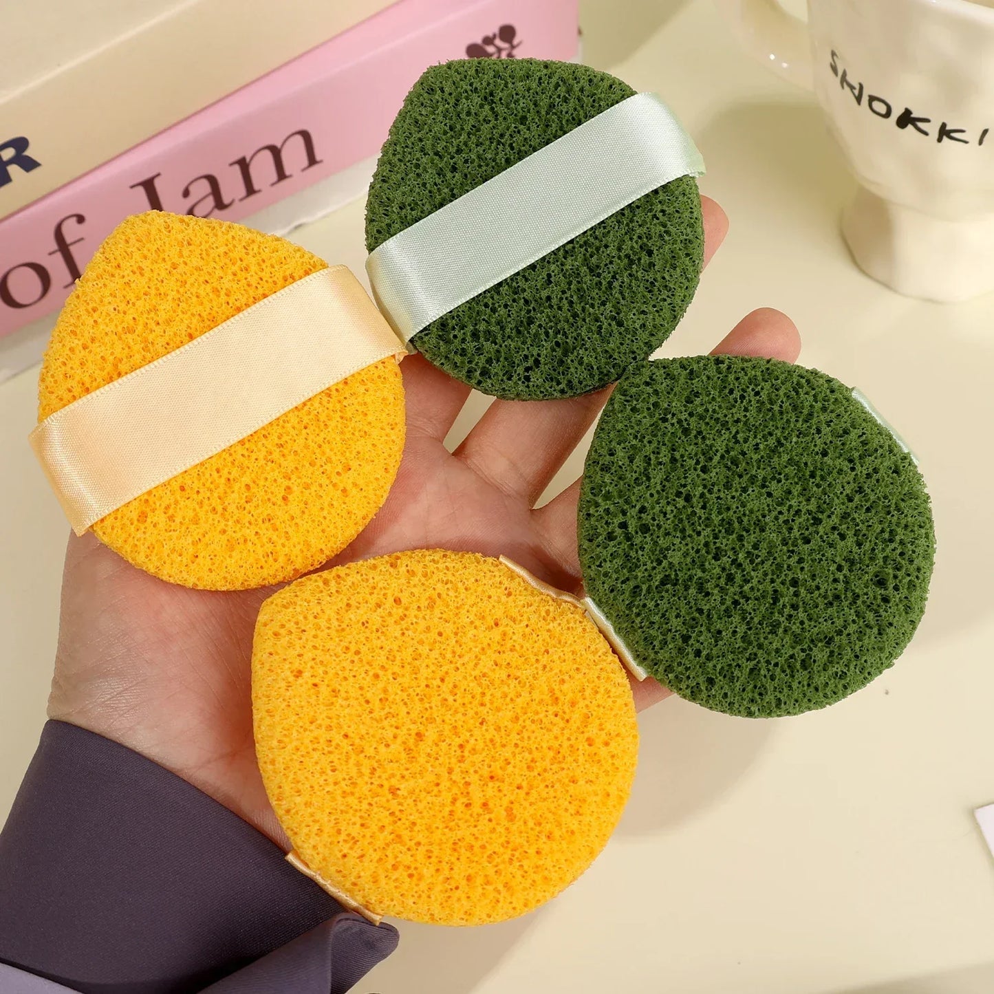 Mud Mask Cleaner Puff Exfoliating Blackhead Removal Face Wash Cleansing Sponge Makeup Remover Foam Sponge Face Clean Pads Tool