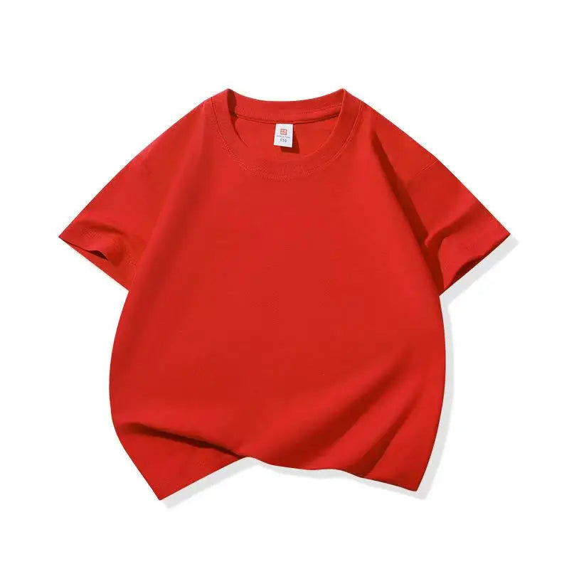 3-13 Years Boys Tshirts Cotton Short Sleeve Girls Clothes Summer Solid T-shirt Teenage Children Tees Kids Korean Top Baby Cloth