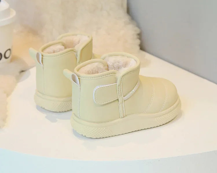 Winter Girl Outdoor Snow Boots New Causal Children's Cotton Boots for Boys Soft Warm Furry Hairy Kids Fashion School Ankle Boots