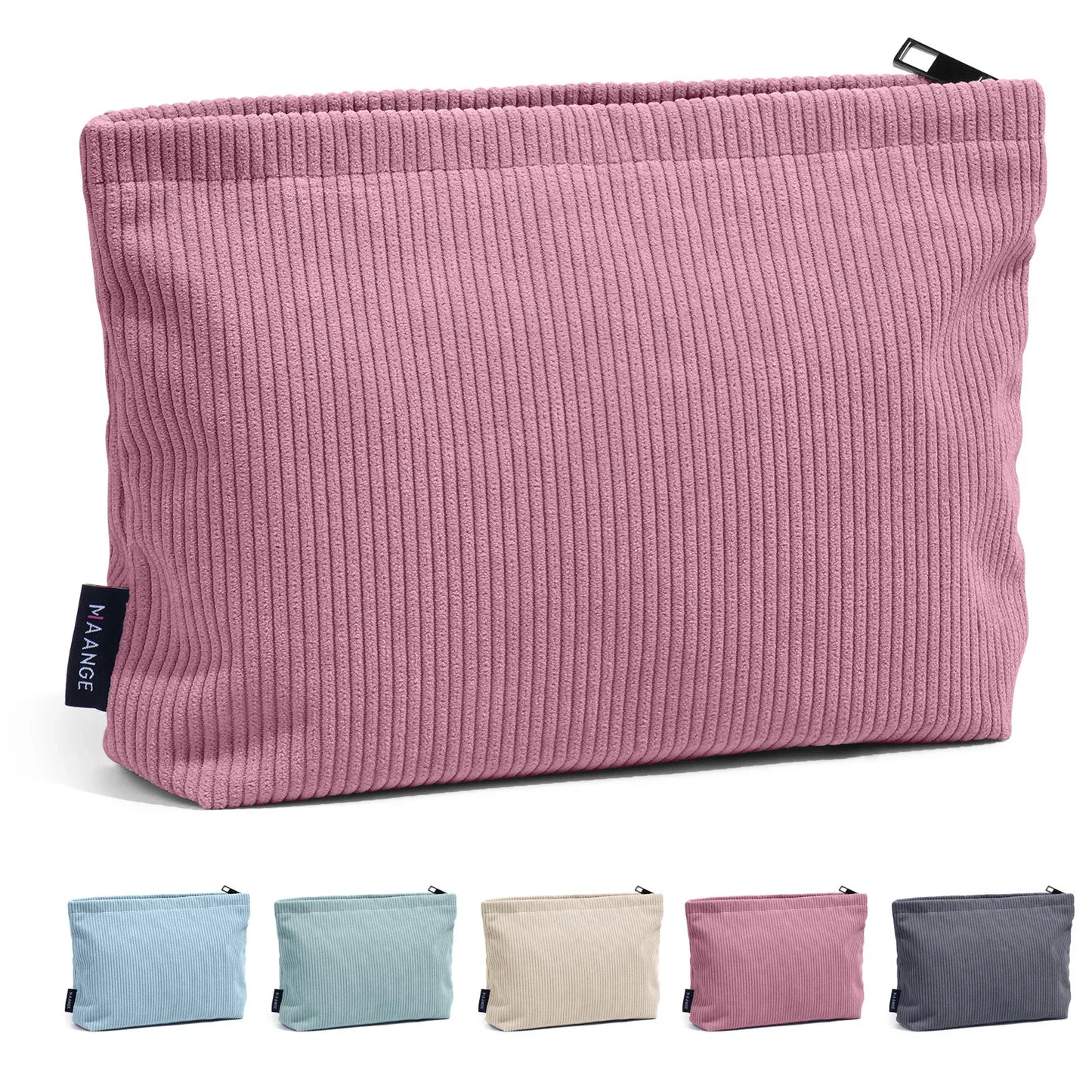 Makeup  Corduroy Travel Cosmetic Bag Portable Storage Bag Purses Women Large Capacity Zipper Make Up Organizer Storage Clutch