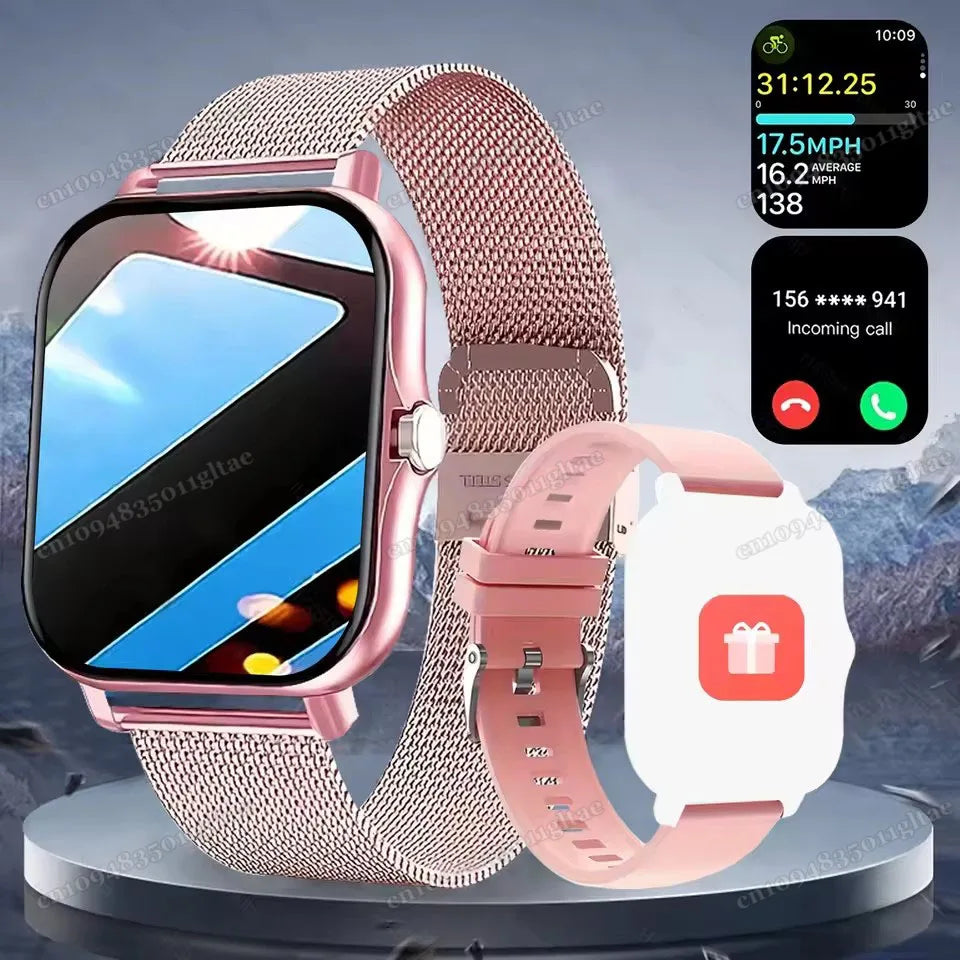 Smart Watch For Android IOS Watches 2.01inch HD Display Bluetooth Call Message Alert Music Sports Mode Smartwatch Men Women Gift