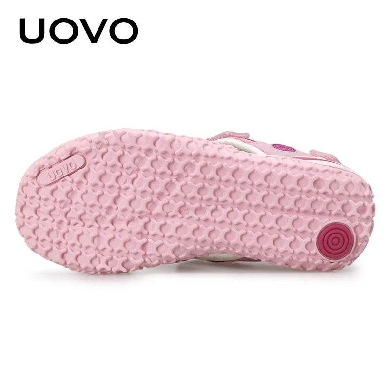 UOVO New Arrival 2024 Summer Beach Shoes Kids Closed Toe Toddler Sandals Children Fashion Designer For Girls #24-38