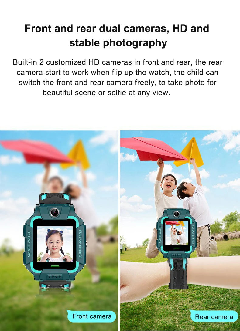 4G Kids Smart Watch Sos Location Camera Children Mobile Phone Voice Smartwatch With Sim Card Children Smart Watches For Girl Boy