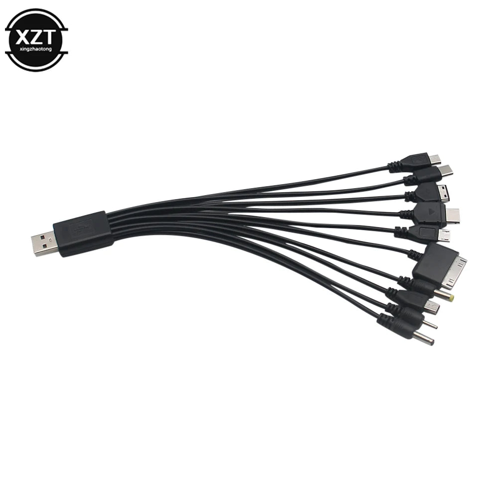 new 1pcs 10 in 1 Micro USB multi Charger usb cables for mobile phones cord for KG90 Sony phone SAMSUNG Tablets