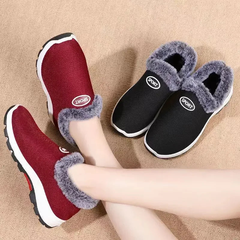 Waterproof Winter Boots for Women 2026 New Plush Snow Boots Women Ankle Boots Warm Black Couple Cotton Couples Platform Shoes
