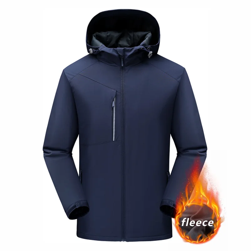 Men's Warm Jacket Custom Printed Embroidered Logo Women's Hoodie Plus Cashmere High Quality Men And Women Same Style Jacket 4xl