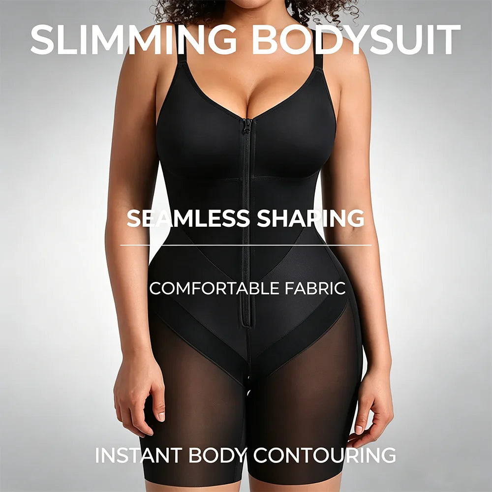 Fajas Colombianas High Compression Shapewear Bodysuit - Tummy Control, Butt Lifter & Postpartum Recovery Body Shaper for Women